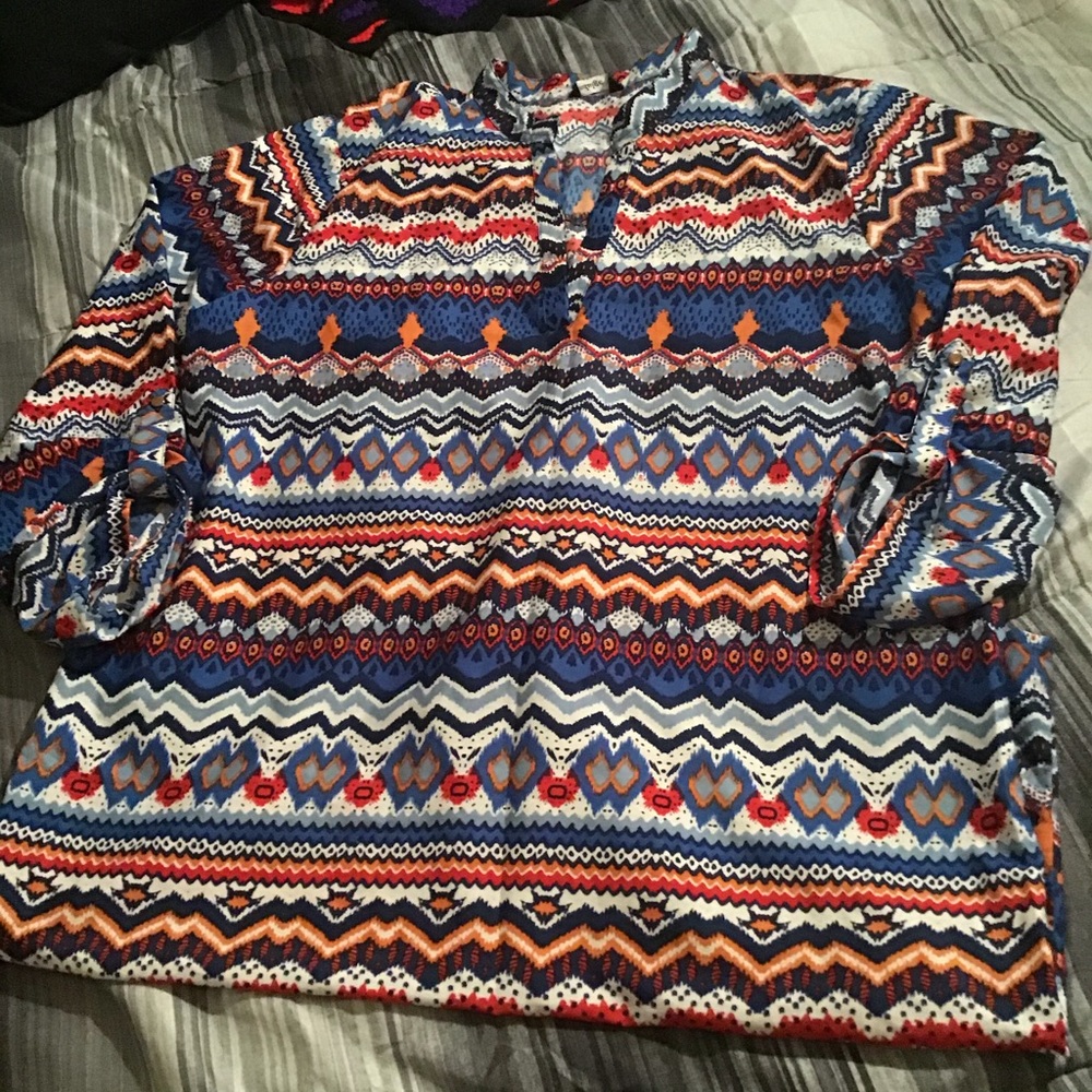 Multi color bohemian dress